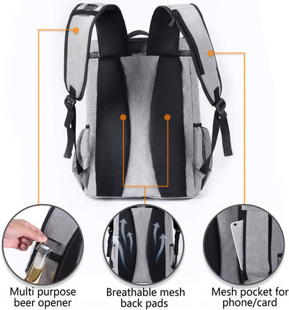 Chillax Pack: The Ultimate Backpack for Keeping Your Beverages Ice-Cold While You Pretend to Be Outdoorsy! Holds 30 Cans of Fun!